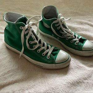 Green High Top Converse/Chuck Taylors